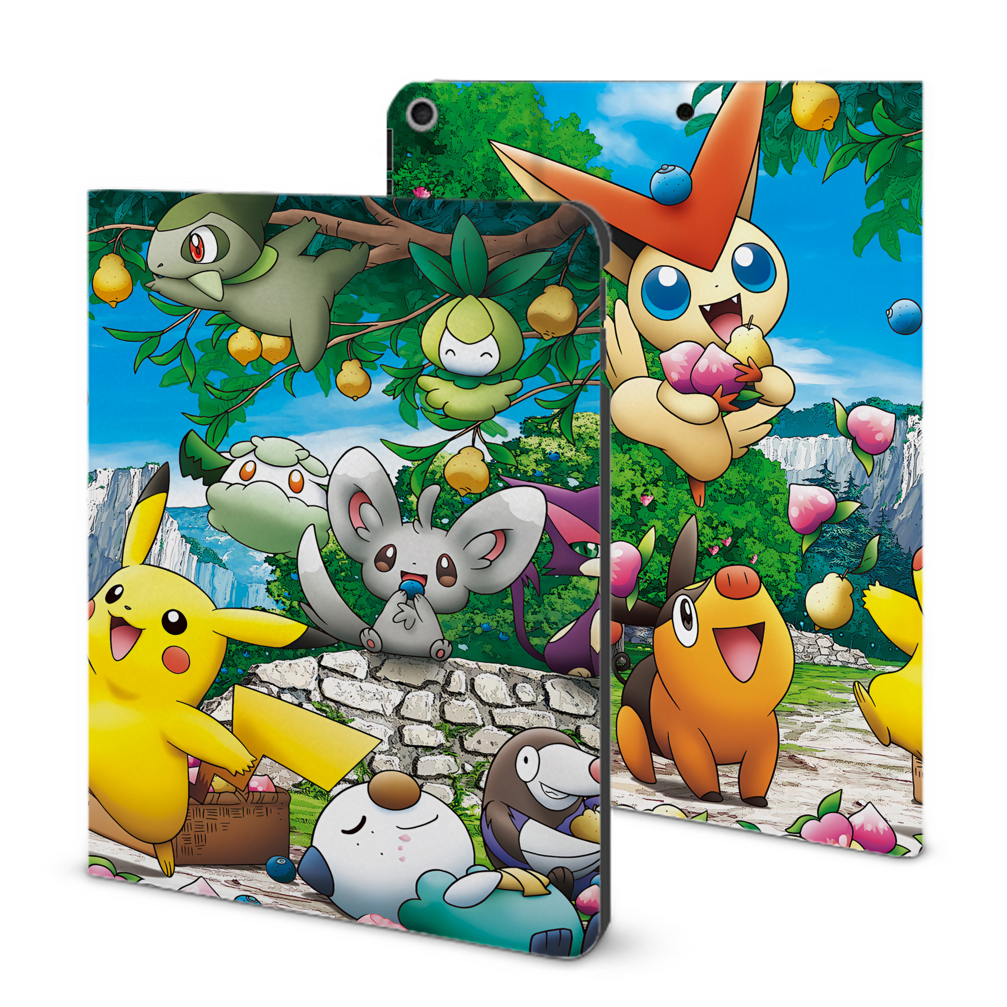 （画像用） ポケットモンスター Pokémon IPad ケース ブック型 PUレザー TPU 耐衝撃 軽量 薄型 ペン収納なし 全面保護 IPad 各モデル対応